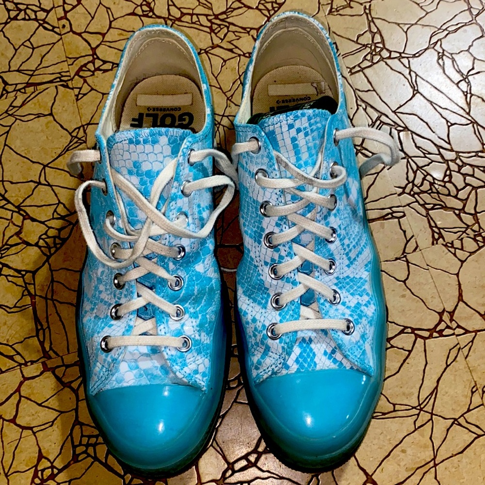 CONVERSE X TYLER THE CREATOR CHUCK 70 OX (VINTAGE WHITE/BLUE TOPAZ/BLACK size 11